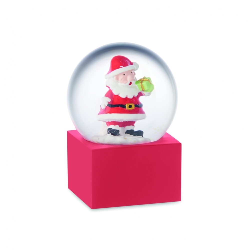 Logo trade promotional giveaway photo of: Small snow ball glass ornament