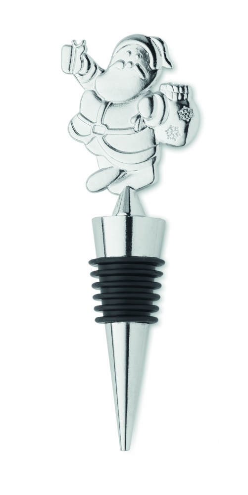 Logo trade corporate gifts image of: Bottle stopper Christmas motif
