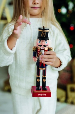 Logo trade promotional giveaways image of: Nutcracker character in wood