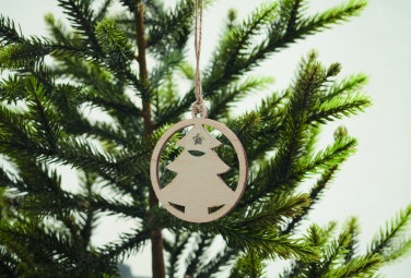 Logo trade advertising products picture of: Wooden tree shape hanger