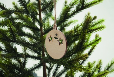 Logotrade promotional product picture of: Wooden bauble shape hanger