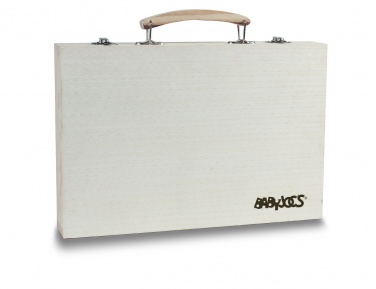 Logo trade promotional product photo of: Artist's set in wooden box