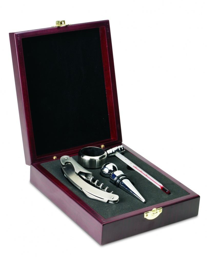Logotrade promotional giveaways photo of: Classic wine set in wooden box