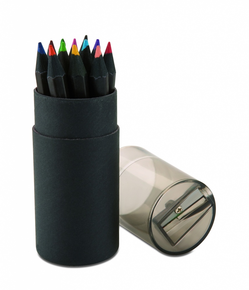 Logotrade promotional item picture of: Black colouring pencils