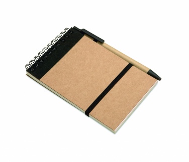 Logotrade promotional merchandise image of: A6 recycled notepad with pen