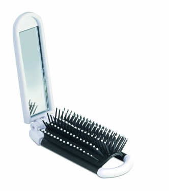 Logotrade promotional merchandise photo of: Foldable hairbrush with mirror