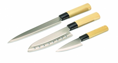 Logo trade promotional giveaways image of: Japanese style knife set