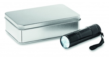 Logotrade promotional items photo of: LED torch in tin box