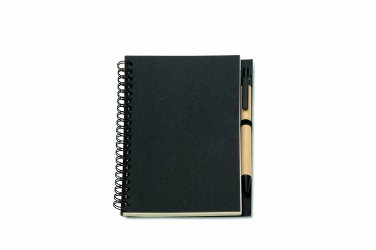 Logo trade advertising product photo of: B6 Recycled notebook with pen