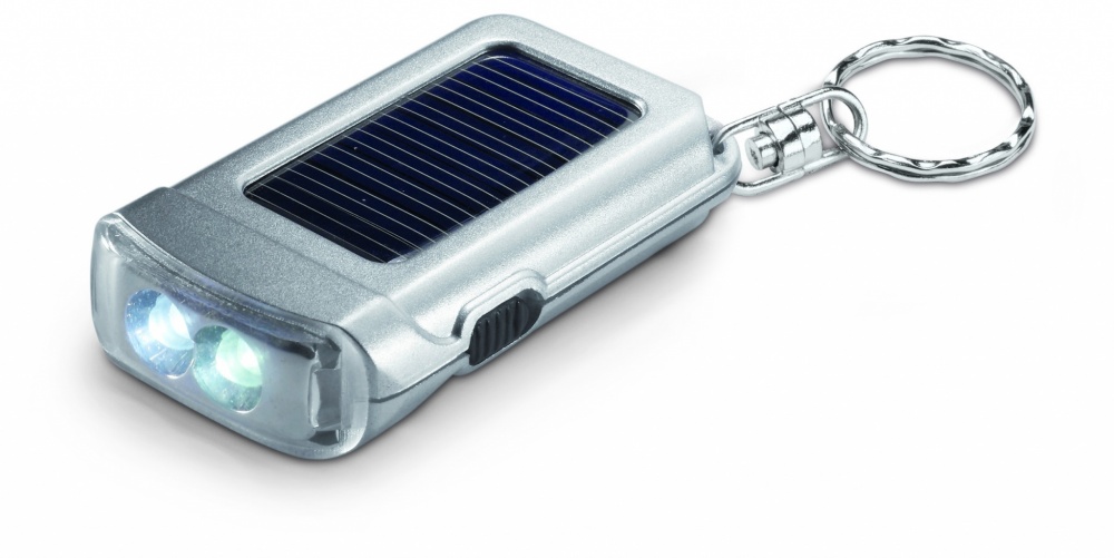 Logo trade promotional products picture of: Solar powered torch key ring Vaasa