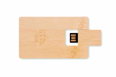 Logo trade promotional products image of: 16GB bamboo casing USB