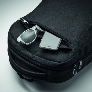 Logo trade business gifts image of: 600D RPET laptop backpack