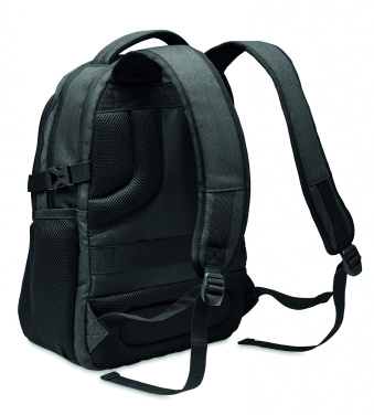Logo trade business gifts image of: 600D RPET laptop backpack