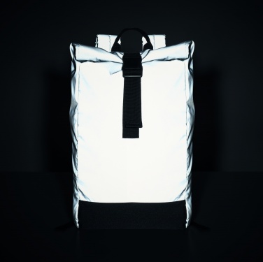 Logotrade promotional product image of: Reflective Rolltop backpack