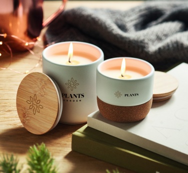 Logo trade business gift photo of: Plant based wax candle 80 gr