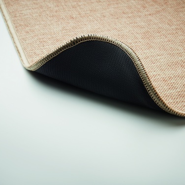 Logo trade promotional giveaways image of: Flax door mat