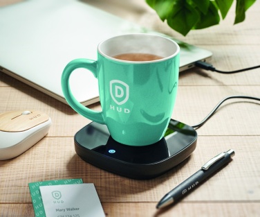 Logo trade promotional products image of: Mug warmer in ABS