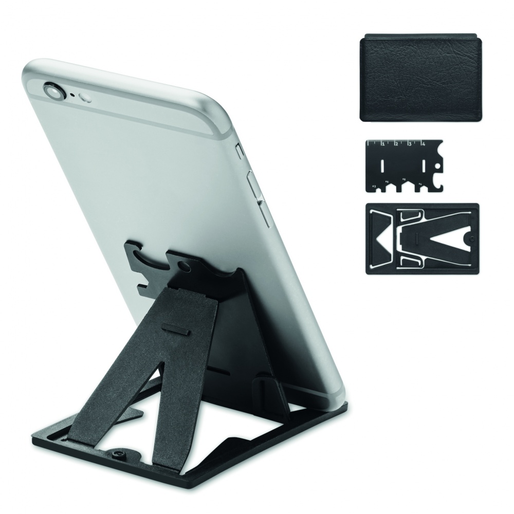 Logotrade business gift image of: Multi-tool pocket phone stand