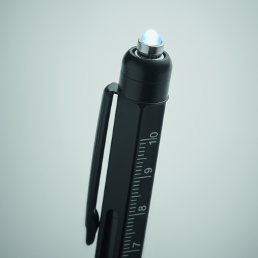 Logo trade promotional gift photo of: Spirit level pen with ruler