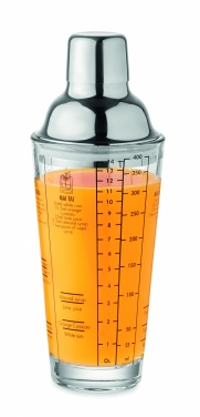 Logotrade promotional giveaway picture of: Glass cocktail shaker 400 ml