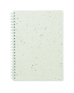 Logotrade promotional item picture of: A5 seed paper cover notebook