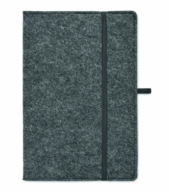 Logo trade advertising product photo of: A5 notebook RPET felt