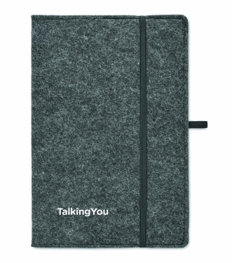 Logo trade advertising products image of: A5 notebook RPET felt