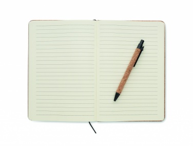 Logo trade promotional gift photo of: A5 portfolio in cork