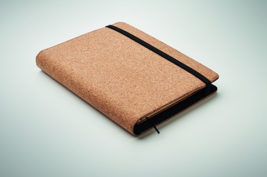 Logo trade promotional merchandise image of: A5 portfolio in cork