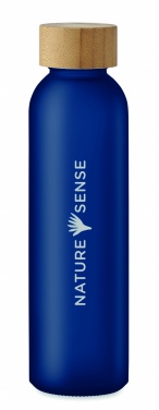 Logo trade promotional giveaways image of: Frosted glass bottle 500ml