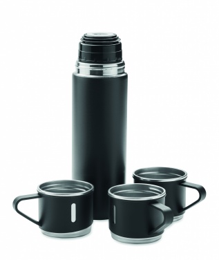 Logo trade corporate gifts picture of: Double wall bottle and cup set