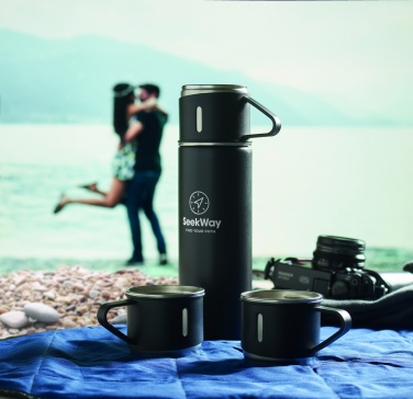 Logotrade promotional gifts photo of: Double wall bottle and cup set