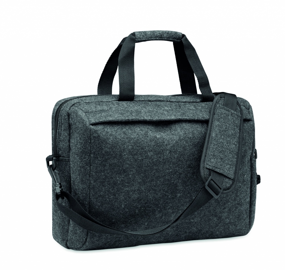 Logotrade business gifts photo of: 15 inch RPET felt laptop bag