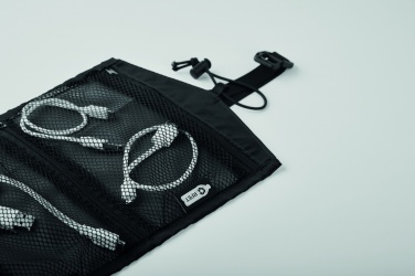 Logo trade promotional gifts picture of: 210RPET travel cable organizer