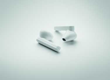 Logo trade promotional gifts picture of: TWS earbuds with solar charger