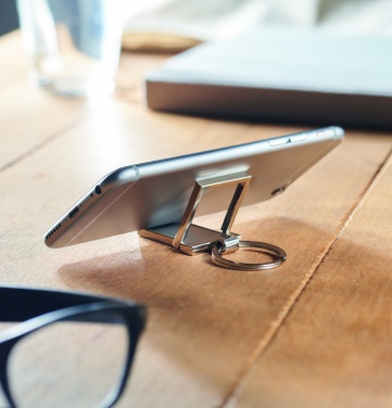 Logotrade corporate gift image of: Metal key ring phone stand Seinajoki