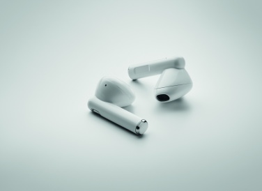 Logo trade corporate gifts image of: TWS earbuds with charging base