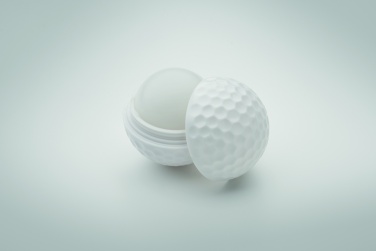 Logo trade promotional giveaways picture of: Lip balm in golf ball shape