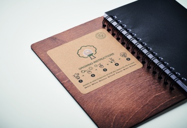 Logo trade promotional gifts picture of: A5 Birch tree GROWBOOK™