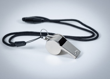 Logo trade business gift photo of: Metal whistle