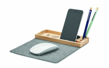 Logotrade promotional items photo of: Wireless charger in bamboo 15W