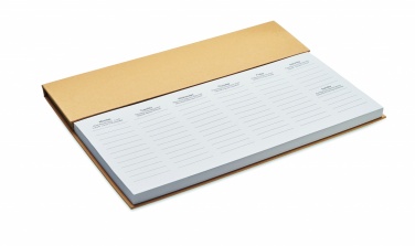 Logo trade advertising products image of: Weekly desktop planner