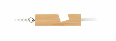 Logotrade promotional giveaway image of: Bamboo key ring and stand Salo