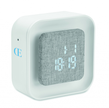 Logo trade corporate gifts picture of: Recycled ABS/RPET alarm clock Stuttgart