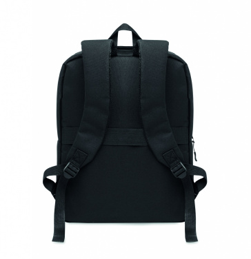 Logo trade promotional gifts picture of: Slim 15 inch laptop backpack made of 600D RPET polyester with a 210D lining and customizable printing