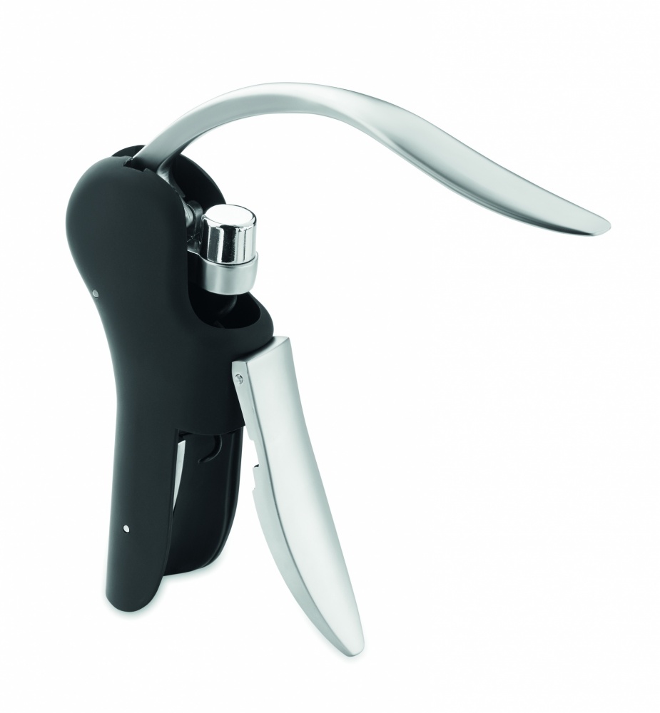 Logo trade promotional giveaways picture of: Automatic lever corkscrew