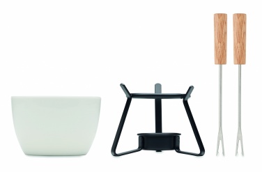 Logo trade promotional items picture of: Ceramic fondue set 240 ml