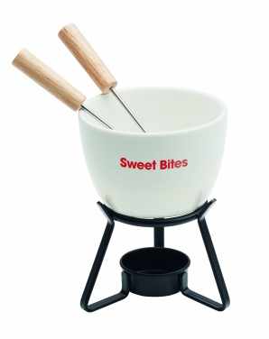 Logo trade promotional gift photo of: Ceramic fondue set 240 ml
