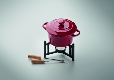 Logo trade promotional merchandise photo of: Ceramic fondue set 300 ml