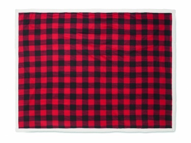 Logo trade promotional giveaways image of: RPET sherpa fleece blanket